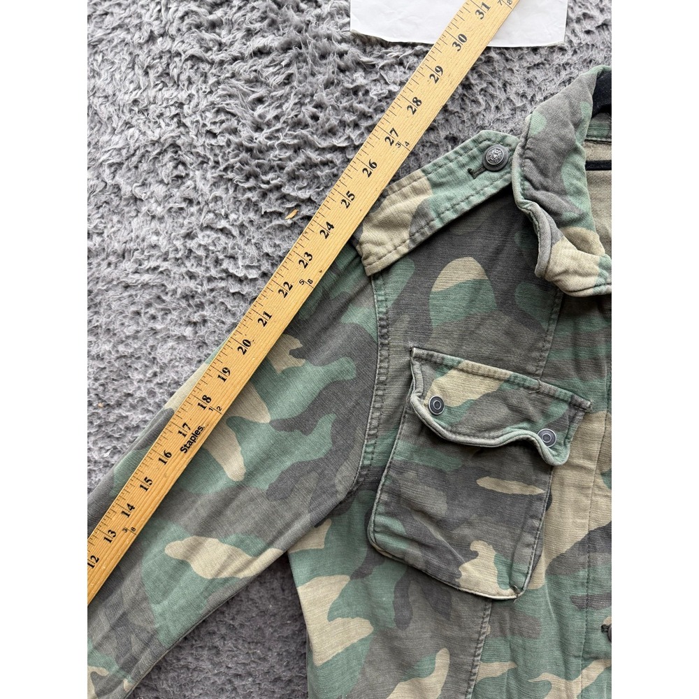 Free People Not Your Brothers Surplus Camouflage Military Jacket Green Size M - Picture 12 of 14